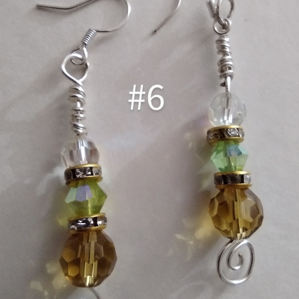 Yellow topaz earrings